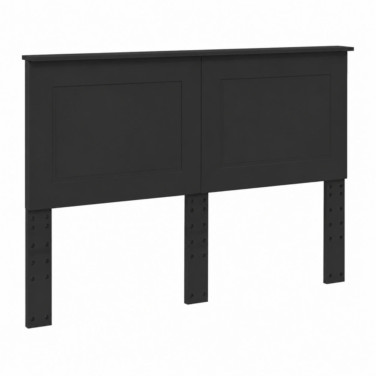 T¨ºte de lit moderne design rectangulaire 100 cm en bois noir