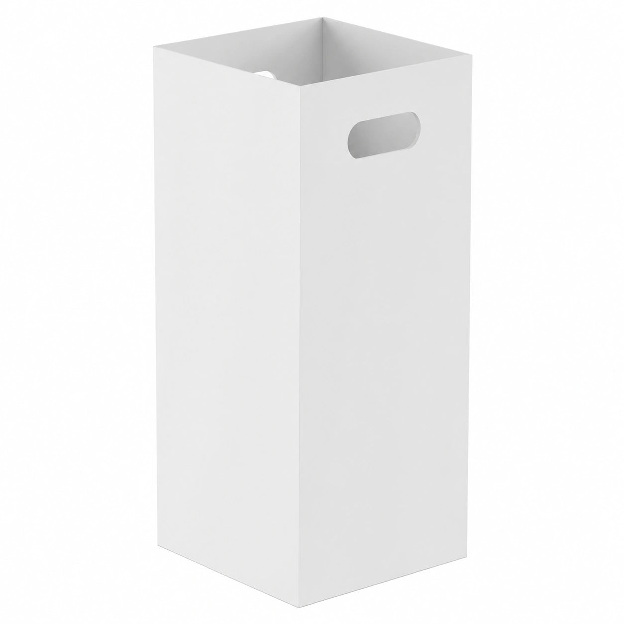 Porte-parapluie minimaliste en MDF blanc