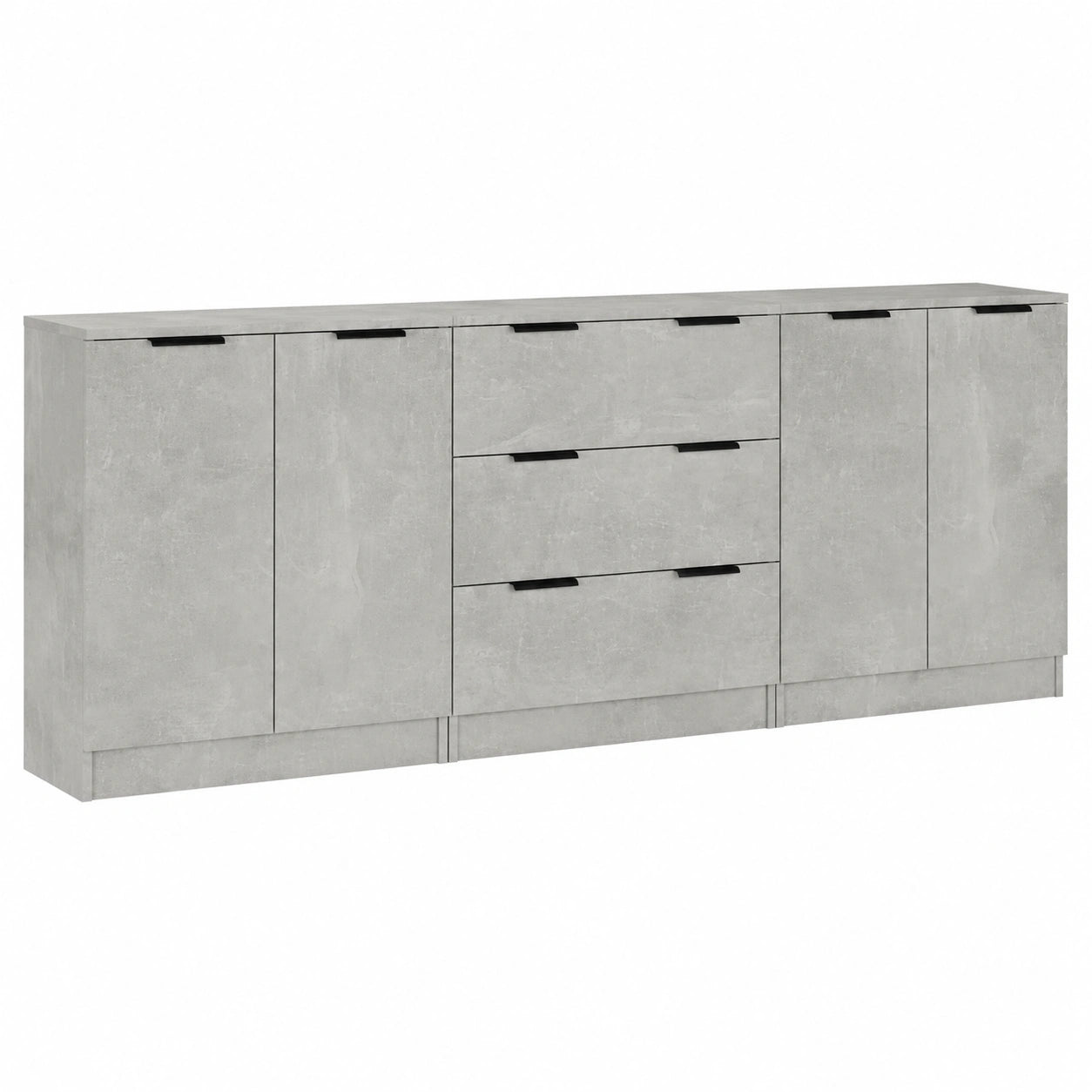 Buffets et Armoires de Rangement Gris B¨¦ton en Bois Composite
