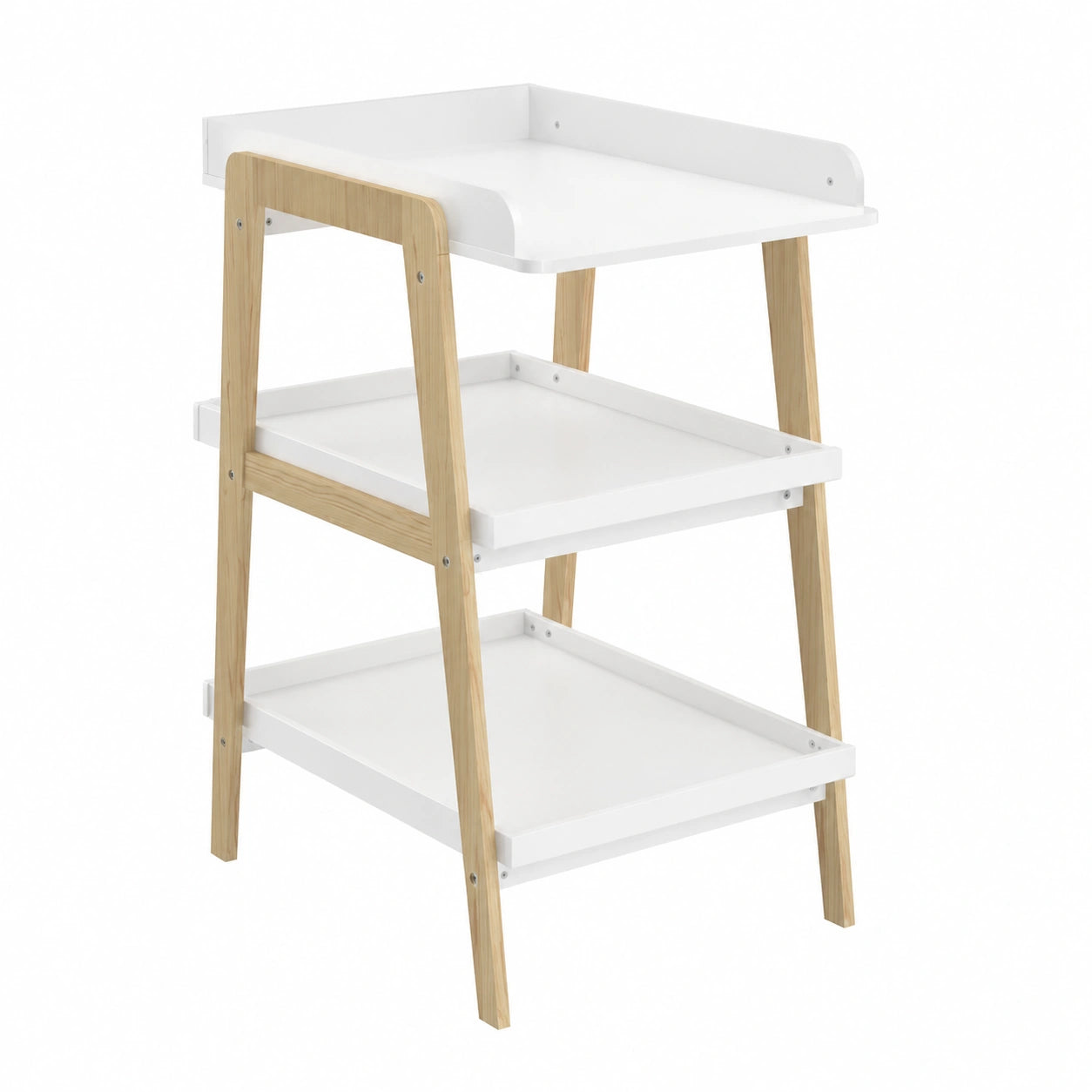 Table ¨¤ langer en bois minimaliste avec ¨¦tag¨¨res