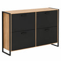 Meuble de Rangement ¨¤ Chaussures Industriel pour 24 Paires avec Double Compartiment