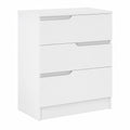 Commode moderne ¨¤ 4 tiroirs en bois blanc