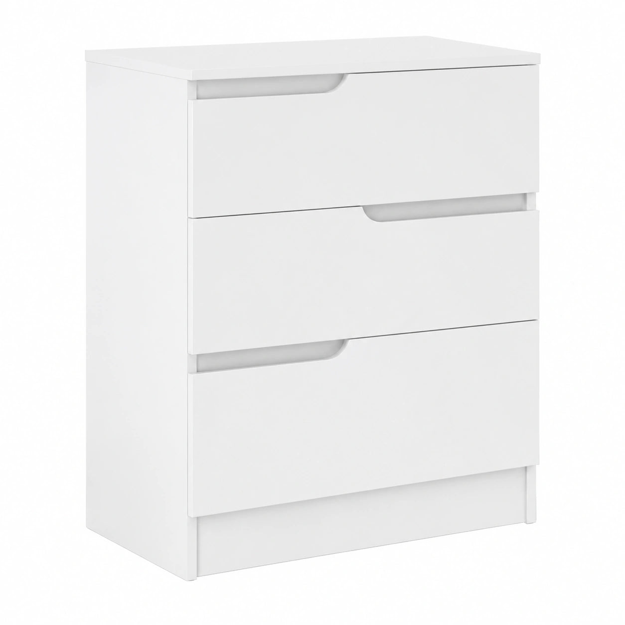 Commode moderne ¨¤ 4 tiroirs en bois blanc