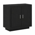 Buffet Moderne Noir en Bois 80 x 40 x 75 cm