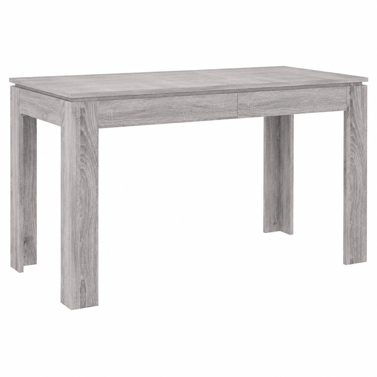 Table rectangulaire en bois gris pour salle ¨¤ manger 120x60x76 cm
