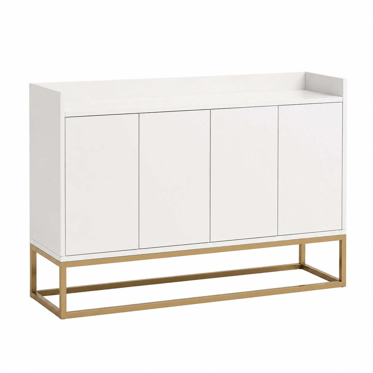 Buffet contemporain 4 portes sans poign¨¦es pour int¨¦rieur moderne