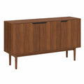 Buffet vintage 140 cm ¨¤ effet noyer avec 3 portes