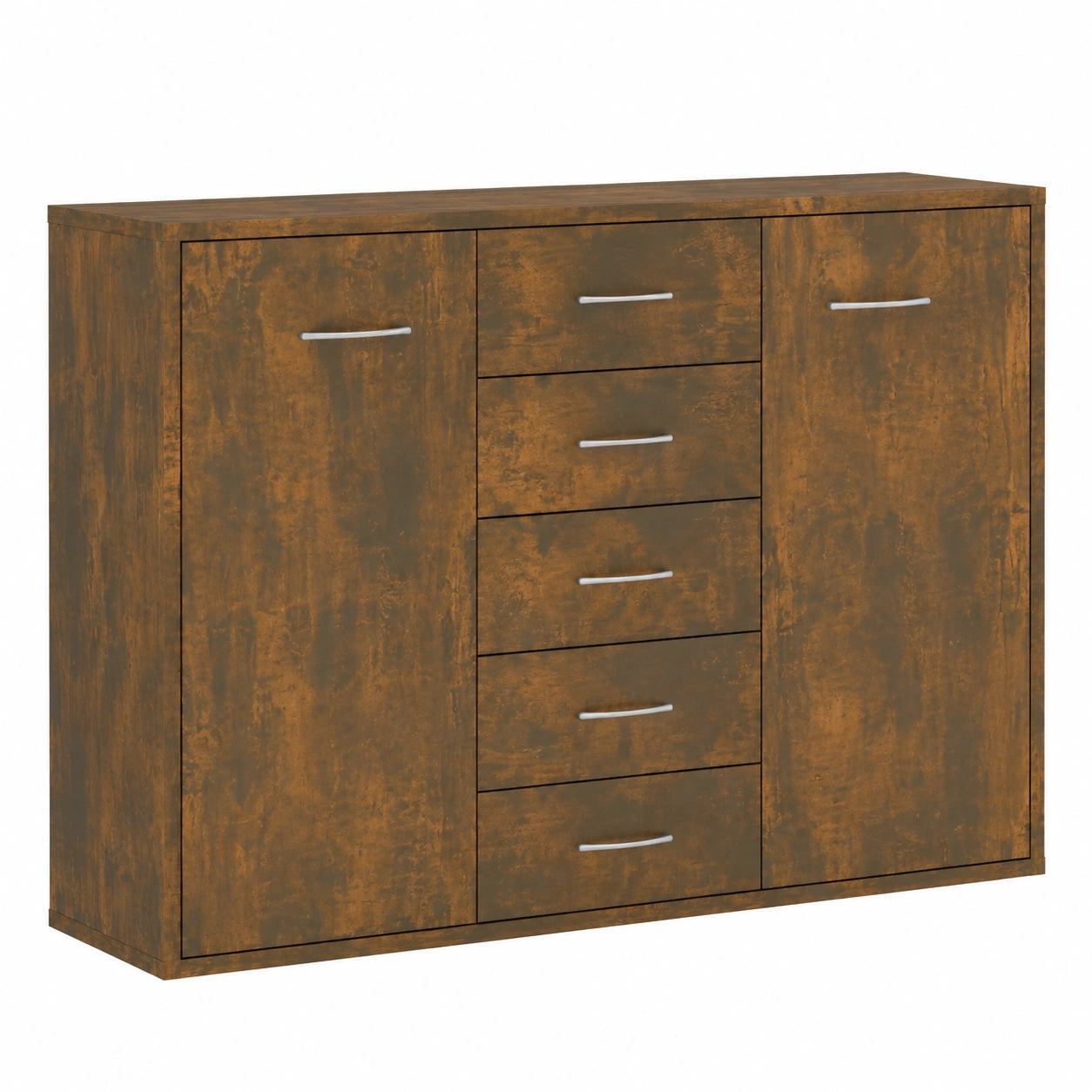 Buffet Armoire Lat¨¦rale en Ch¨ºne Fum¨¦ 88x30x65 cm