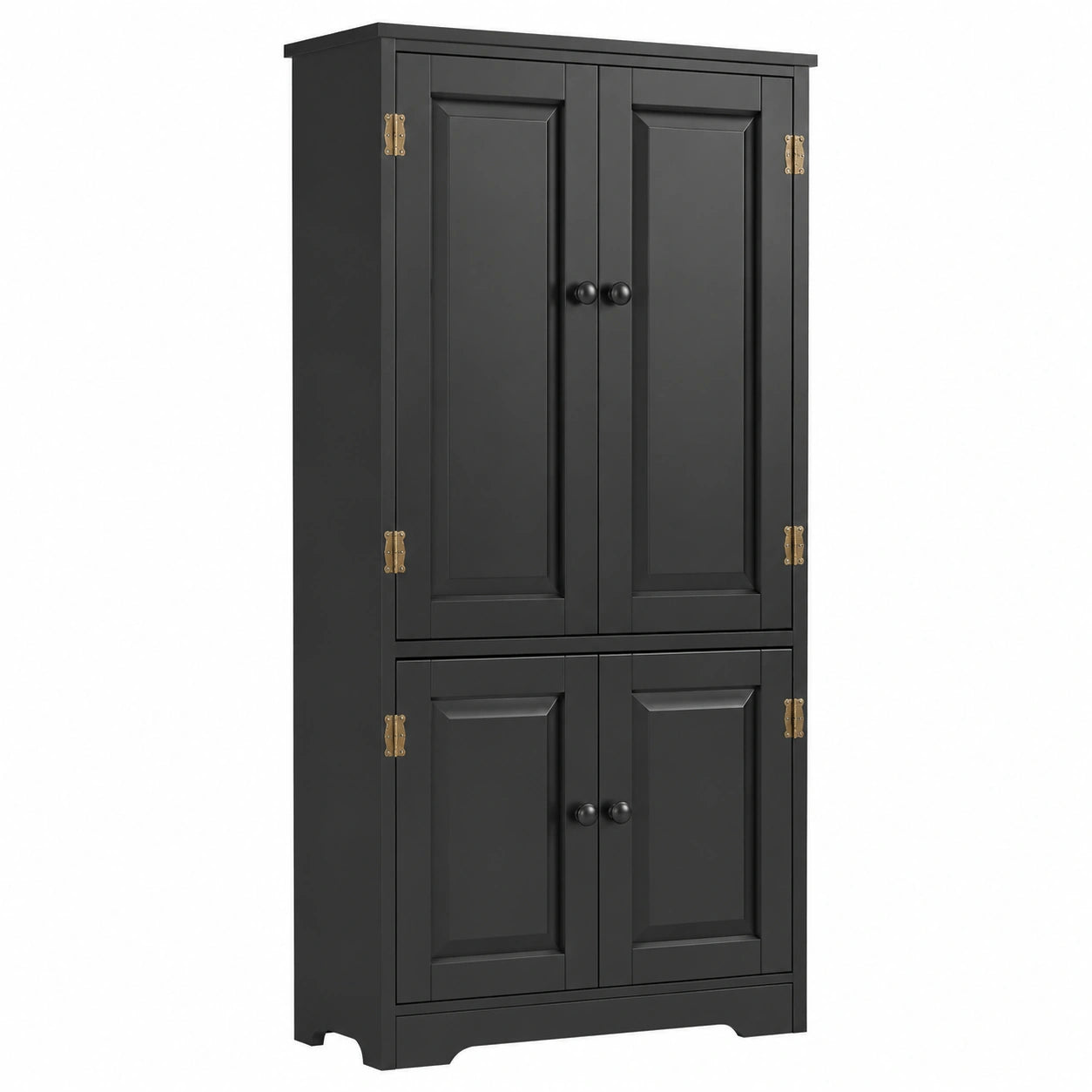 Armoire de Rangement Vintage en Bois avec ¨¦tag¨¨res R¨¦glables et S¨¦curit¨¦ Anti-Dumping