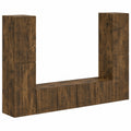Meuble TV Mural en Bois d'ing¨¦nierie avec Rangements Modulaires