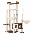 Arbre ¨¤ Chat 180 cm Stable avec Poteaux en Sisal et Hamacs