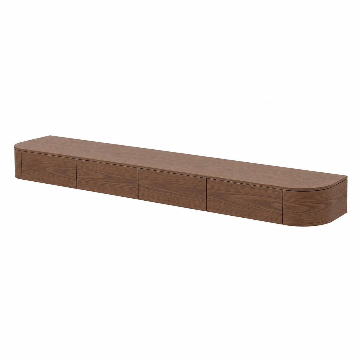 Meuble TV mural avec espace de rangement multiple, design moderne minimaliste