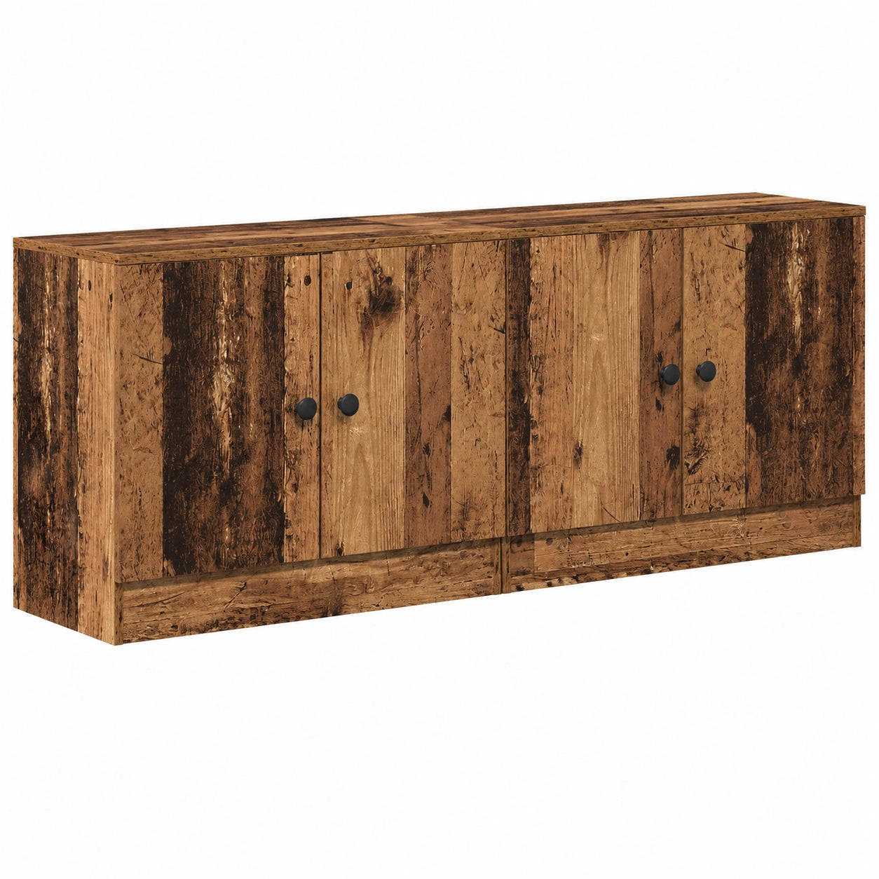 Armoire de Chevet avec Rangement Bois Ancien 66 x 35 x 48 cm