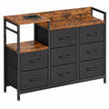Commode multi-usages avec ports USB et AC, parfaite pour chambre et salon