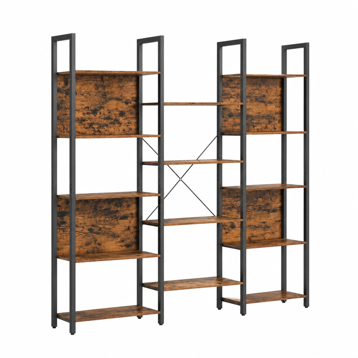 Grande ¨¦tag¨¨re de rangement industrielle avec 14 tablettes
